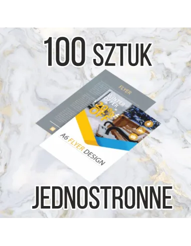 Ulotki A4 100 sztuk + projekt