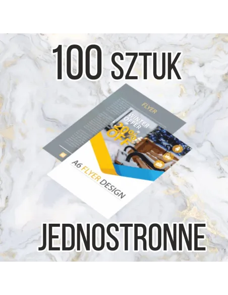 Ulotki A6 100 sztuk + projekt