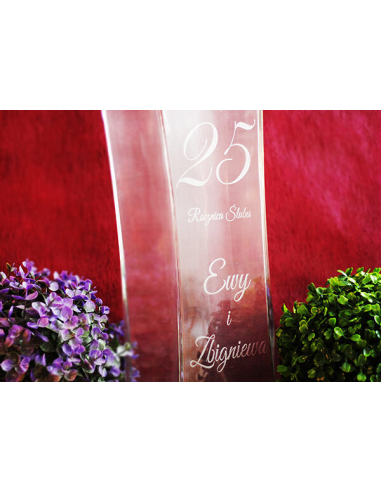 Wazon z grawerem - prezent na podziękowania, rocznice, dla rodziców