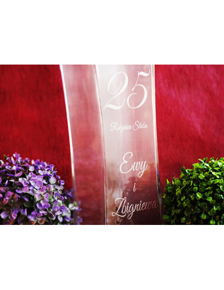 Wazon z grawerem - prezent na podziękowania, rocznice, dla rodziców
