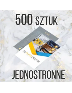 Ulotki A6 500 sztuk + projekt