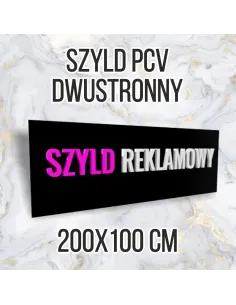 Tablica reklamowa szyld PCV 200x100 dwustronny