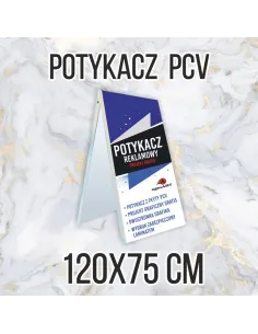 Potykacz reklamowy z PCV 3 mm 120x75 cm