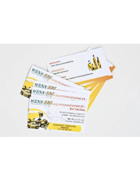 WIZYTÓWKI 100 szt. 48h szybki druk EXPRES 2 strony