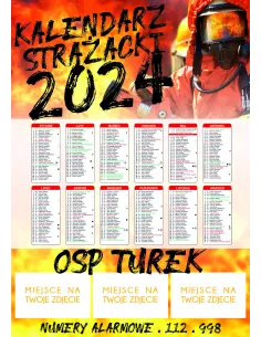 Kalendarz strażacki OSP PSP 2024 - 200 szt projekt