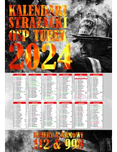 Kalendarz strażacki OSP PSP 2024 - 200 szt projekt
