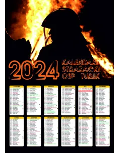 Kalendarz strażacki OSP PSP 2024 - 200 szt projekt