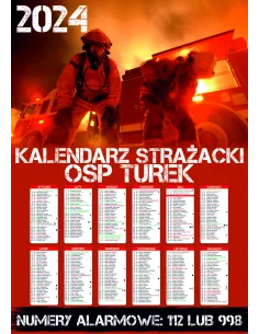 Kalendarz strażacki OSP PSP 2024 - 200 szt projekt