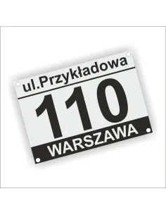 Tabliczka grawerowana adresowa z numerem domu