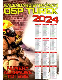 Kalendarz strażacki OSP PSP 2024 - 200 szt projekt
