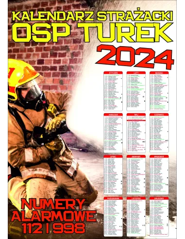 Kalendarz strażacki OSP PSP 2024 - 200 szt projekt