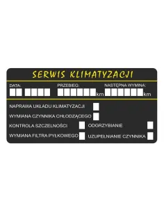 Naklejki serwis klimatyzacji 100 szt
