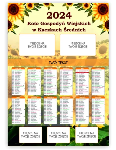 KALENDARZ KGW KOŁO GOSPODYŃ WIEJSKICH 2024 -200szt