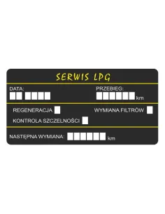 Naklejki serwis LPG 100 szt