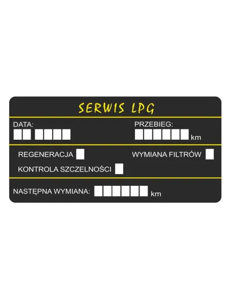 Naklejki serwis LPG 100 szt