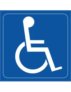 Naklejki samoprzylepne inwalida - niepełnosprawny