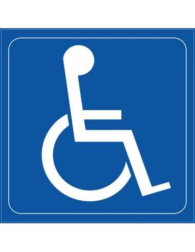 Naklejki samoprzylepne inwalida - niepełnosprawny