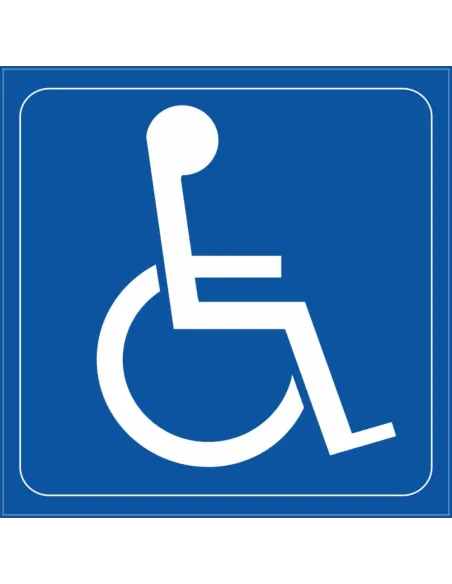 Naklejki samoprzylepne inwalida - niepełnosprawny