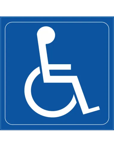 Naklejki samoprzylepne inwalida - niepełnosprawny
