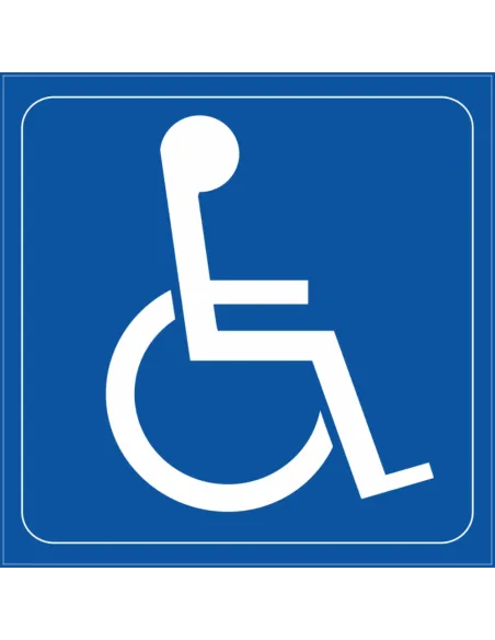 Naklejki samoprzylepne inwalida - niepełnosprawny