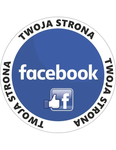 Naklejka z logo facebook instagram google youtube