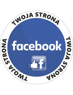 Naklejka z logo facebook