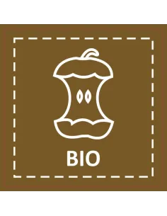 Naklejki śmieci na kosz pojemnik