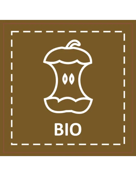 Naklejki śmieci na kosz pojemnik