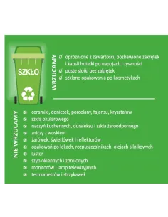 Naklejki segregacja śmieci na kosz EKO
