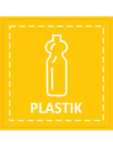 Naklejki śmieci na kosz pojemnik