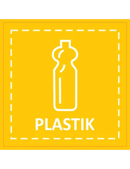 Naklejki śmieci na kosz pojemnik