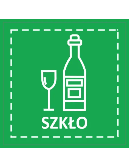 Naklejki śmieci na kosz pojemnik