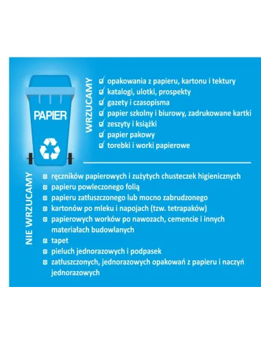 Naklejki segregacja śmieci na kosz EKO