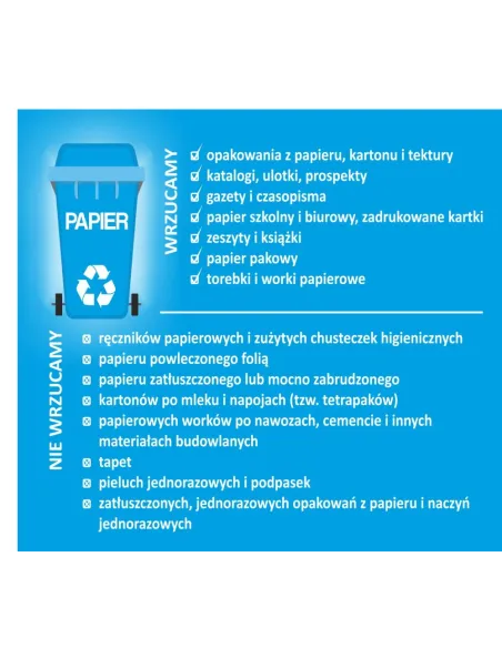 Naklejki segregacja śmieci na kosz EKO