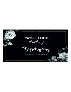 Naklejki dziękujemy za zamówienie z logo 500 szt