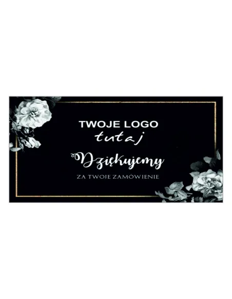 Naklejki dziękujemy za zamówienie z logo 500 szt