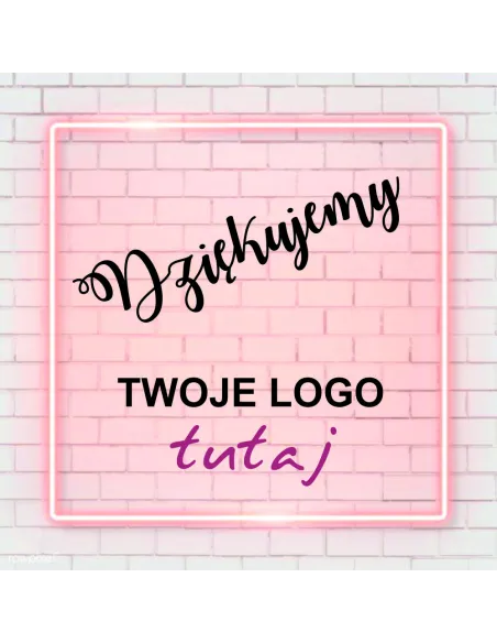 Naklejki dziękujemy za zamówienie z logo 500 szt