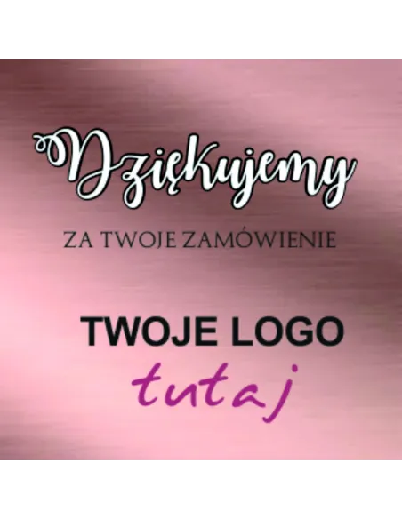 Naklejki dziękujemy za zamówienie z logo 500 szt