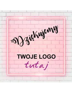 Naklejki dziękujemy za zamówienie z logo 50 szt