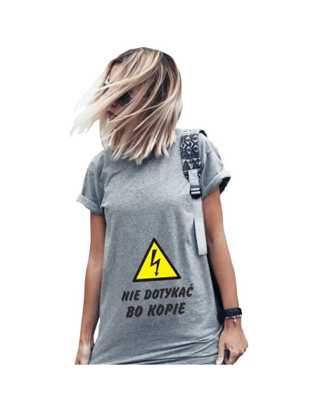 Koszulka z nadrukiem napis PREZENT DZIECKO MAMA