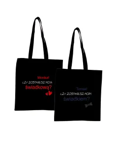 Eko Torba z nadrukiem PREZENT dla ŚWIADKOWEJ