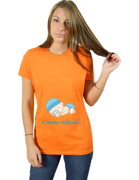 Koszulka z nadrukiem napis PREZENT dla mamy SYN