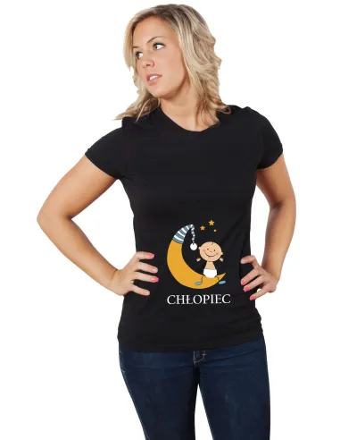 Koszulka z nadrukiem napis PREZENT CHŁOPIEC