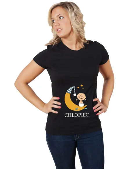 Koszulka z nadrukiem napis PREZENT CHŁOPIEC