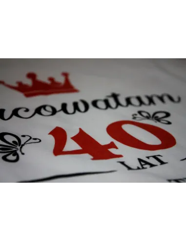 Koszulka z nadrukiem napis PREZENT dla mamy SYN