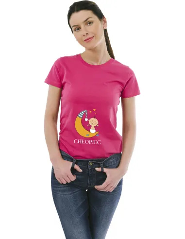 Koszulka z nadrukiem PREZENT KSIĘŻYC CHŁOPIEC