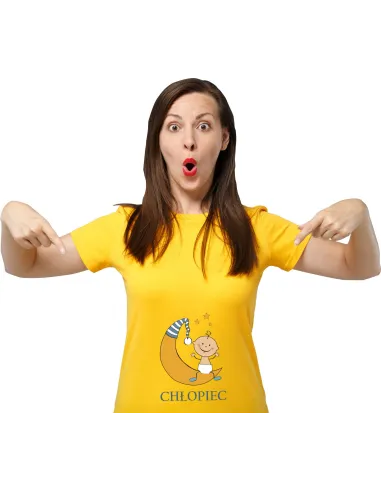 Koszulka z nadrukiem PREZENT dla mamy DZIECKO