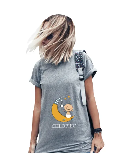 Koszulka z nadrukiem PREZENT GWIAZDKI KSIĘŻYC SYN
