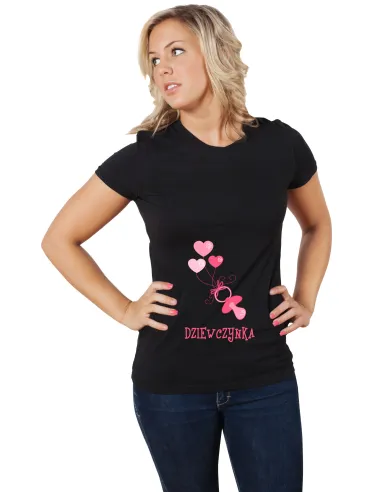 Koszulka z nadrukiem PREZENT SMOCZEK DZIEWCZYNKA
