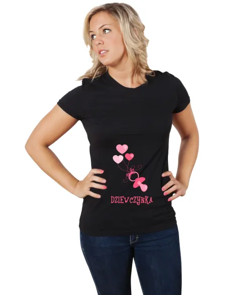 Koszulka z nadrukiem PREZENT SMOCZEK DZIEWCZYNKA